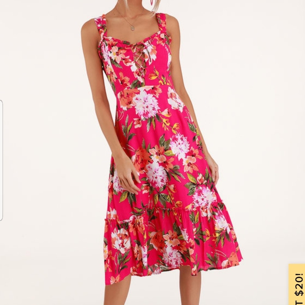 NWT Lulus Kayley Pink Dress